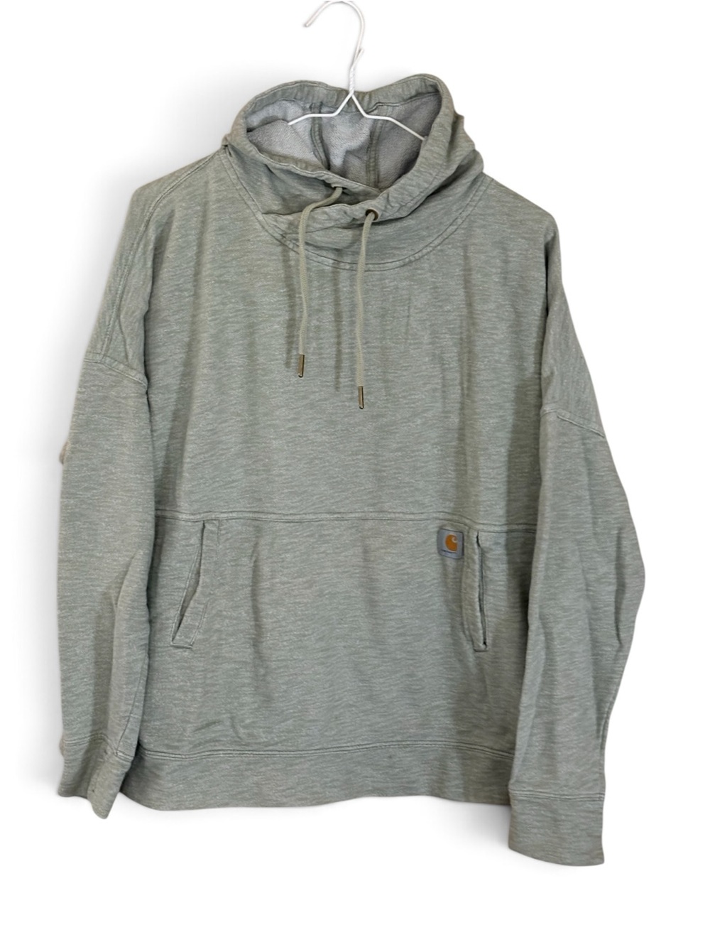 Carhartt Mint Green Newberry Cowl Neck Pullover Hoodie Sweatshirt